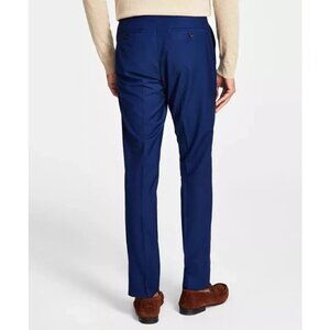KENNETH‎ COLE REACTION Flat Front Dress Pants Blue 36Wx32L E01123